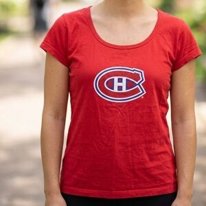 🐚🪼 2/20$ TOPS 🪼🐚 NHL Montreal Canadiens Red Short Sleeve Shirt